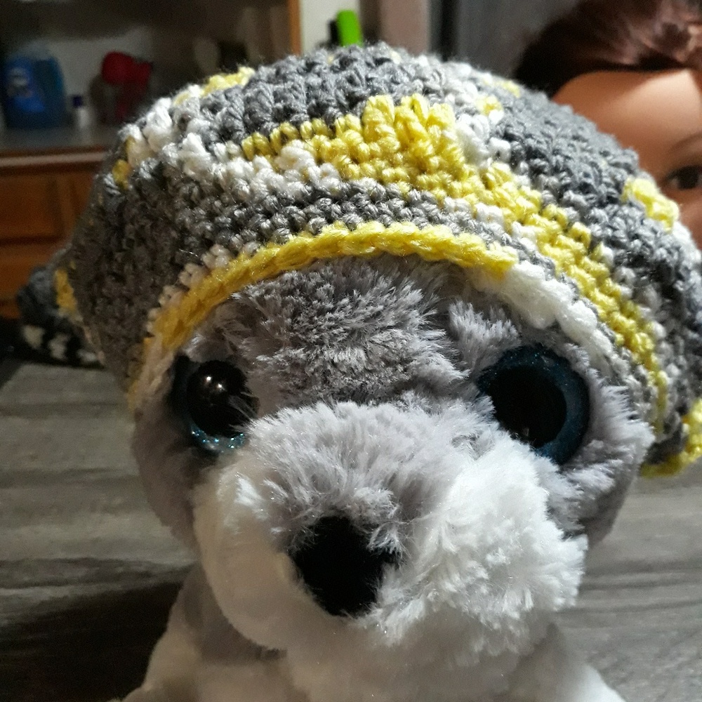 Crochet unisex toddler beanie
